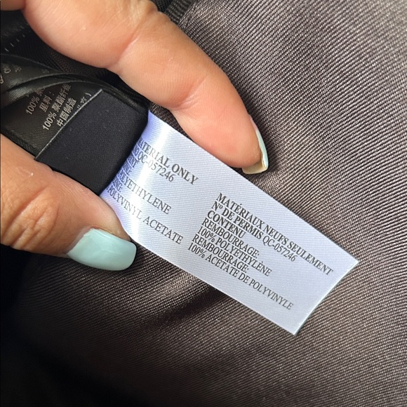 Ted Baker faux leather backpack in dark brown with bold stripe detail! - Picture 6 of 9